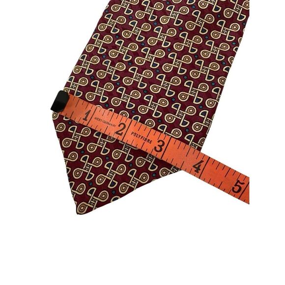 Clubfellow Imported Silk Tie Geometric Professional Career Workwear Business - Picture 6 of 7